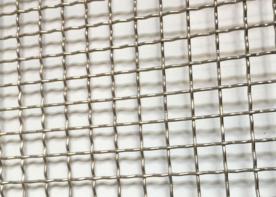 Plain Weave Industry Crimped Width 0.5 - 2m Stainless Steel Wire Mesh