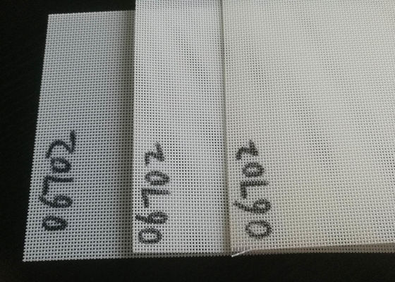 Spiral White 2cm Polyester Mesh Belt For Paper Pulps