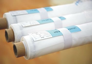 White Color Nylon Screen Printing Mesh Roll / 300 Mesh Silk Screen