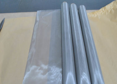 304N Stainless Steel Screen Printing Mesh , Plain Weave Fabric Mesh Screen
