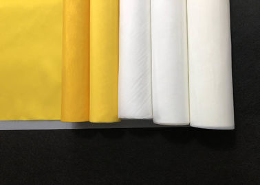 32t -100 Polyester Monofilament Silk Screen Printing Mesh Fabric Yellow White Color