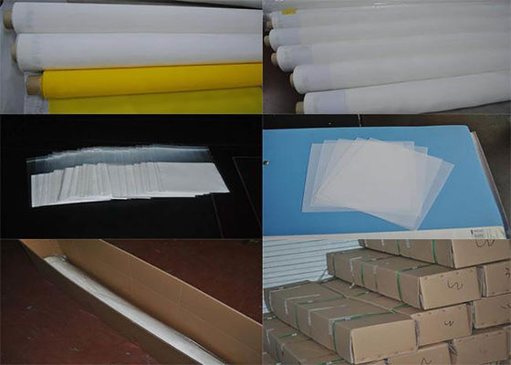 90t Polyester Plain Weave 1.27m Width Silk Screen Printing Mesh