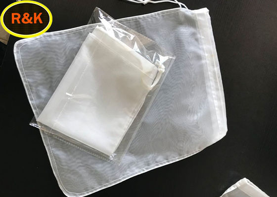 90 Micron White Nylon Mesh Strainer Bag Water Filtering 5.5*6.5cm For Filter Oil