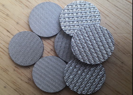 Sintered Stainless Steel Mesh Disc 200um Explosion Proof Muffler