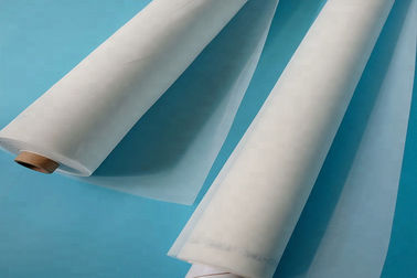 100% Monofilament Polyester Screen White / Yellow Printing Mesh