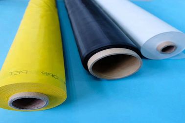 100% Monofilament Polyester Screen White / Yellow Printing Mesh