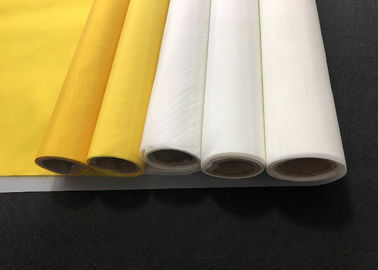 32t -100 Polyester Monofilament Silk Screen Printing Mesh Fabric Yellow White Color