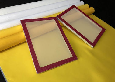 32t -100 Polyester Monofilament Silk Screen Printing Mesh Fabric Yellow White Color