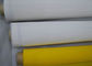 Plain Weave Polyester Screen Printing Mesh White Yellow Color Ceramic Decorating