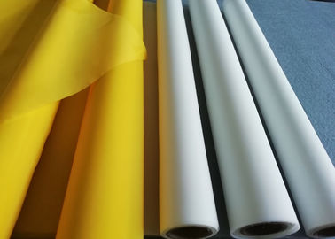 White / Yellow 110 Monofilament Polyester Mesh Plain Weave 30-70m / Roll