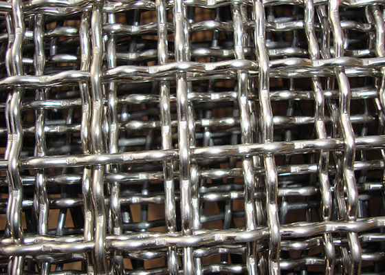 Plain Weave Industry Crimped Width 0.5 - 2m Stainless Steel Wire Mesh