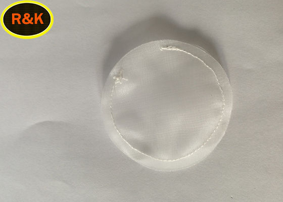 Round White Nylon Mesh Strainer Bag High Toughness Corrosion Resistance