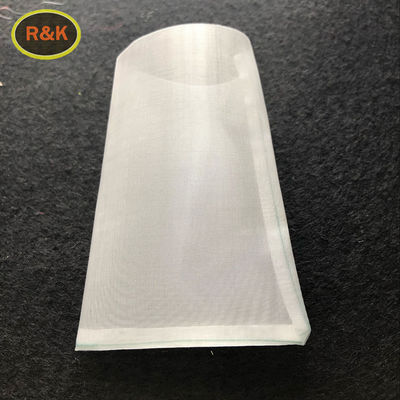 Ultrasonic Welding Nylon Filter Bag Pyramid Rosin Bags White Color With String