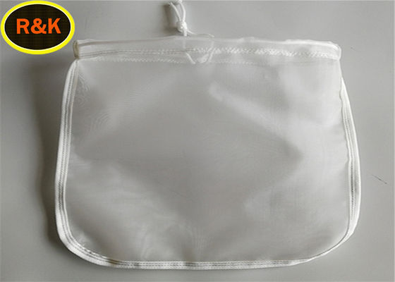 Reusable And Durable 30*30 Cm Nut Milk Nylon Fabric 100 Micron Filter Bag With Drawstring