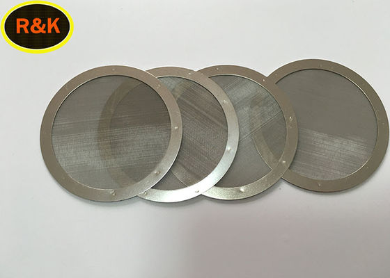 316 Sintered Metal Disc Filter High Withstand Voltage Accuracy 5 - 80 Micron