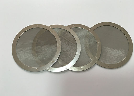 316 Sintered Metal Disc Filter High Withstand Voltage Accuracy 5 - 80 Micron