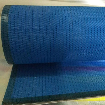 White Blue 16903 Sludge Dewatering Machine Polyester Mesh Conveyor Belt