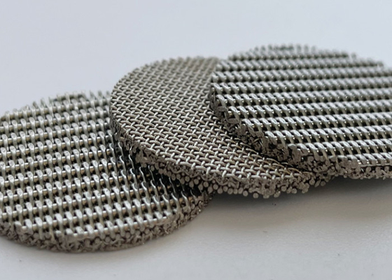 Various Shapes Stainless Steel 5 Um 10 Um Sintered Wire Mesh Filter Disc